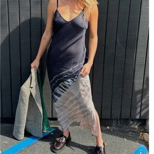 River + Sky Satin Skye Bias Midi Dress